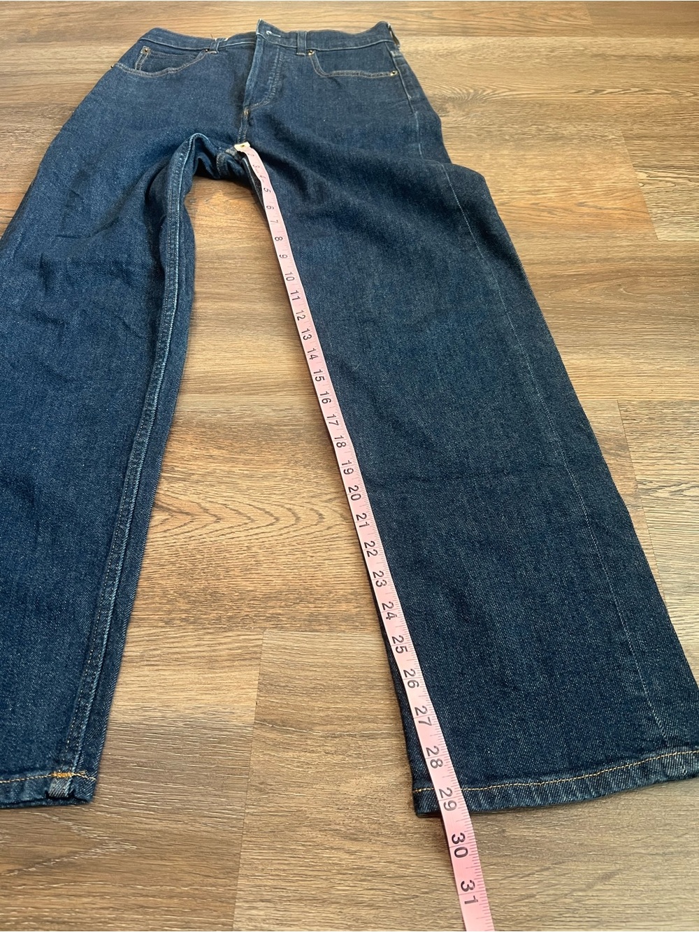 Everlane The Way-High Jean Dark Wash Straight Leg Size 26 Regular Casual Work - Picture 10 of 10